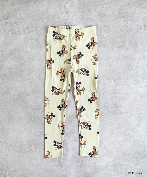 Disney(ディズニー)の「【Disney】ミッキーマウス/フルタケレギンス(80~120cm)(レギンス/スパッツ・キッズ・杢グレー/アイボリー・120/80/95/90/100/110)」の3枚目の写真