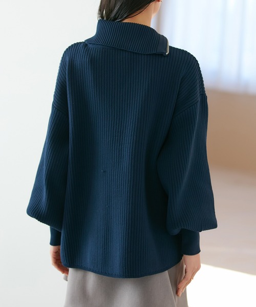 VIS（ビス）の「アシメファスナーニット（ニット/セーター・レディース・グレー系その他/オフホワイト/ライトグリーン/ブルー系その他・FREE）」の21枚目の写真