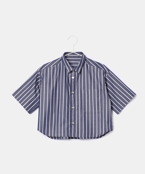 ROPE' PICNIC(ロペピクニック)の「【BOYS】ハーフスリーブシャツ/リンクコーデ(シャツ/ブラウス・キッズ・ネイビー/サックスブルー・130/120/140/110/150)」の4枚目の写真