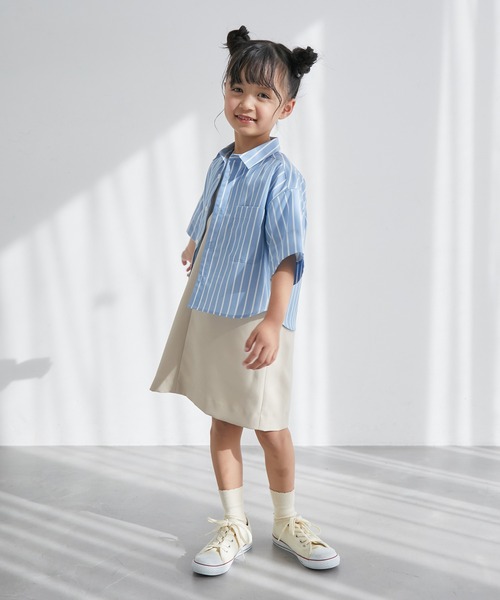 ROPE' PICNIC(ロペピクニック)の「【BOYS】ハーフスリーブシャツ/リンクコーデ(シャツ/ブラウス・キッズ・ネイビー/サックスブルー・130/120/140/110/150)」の22枚目の写真