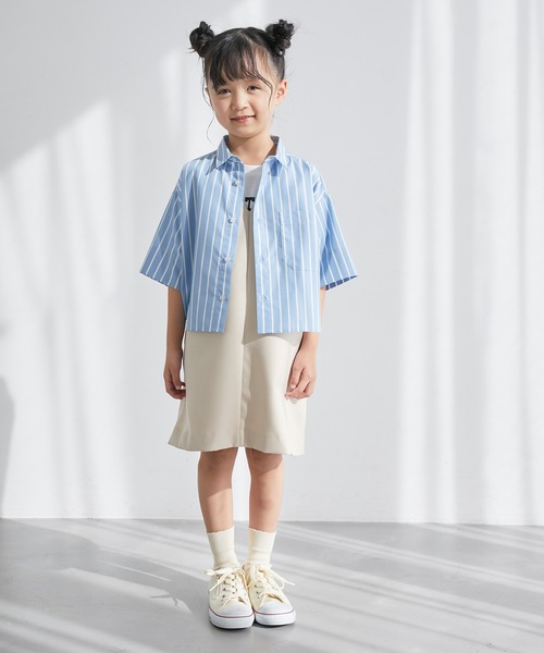 ROPE' PICNIC(ロペピクニック)の「【BOYS】ハーフスリーブシャツ/リンクコーデ(シャツ/ブラウス・キッズ・ネイビー/サックスブルー・130/120/140/110/150)」の21枚目の写真