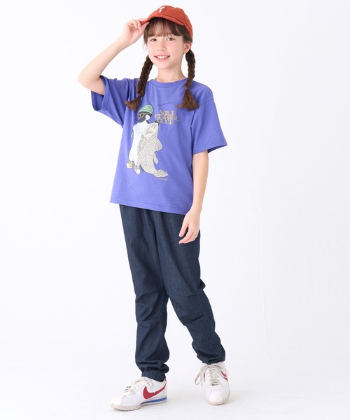KRIFF MAYER Kid's Collection(クリフメイヤーキッズコレクション)の「ハイメッシュデニムパンツ(テーパードタイプ)(デニムパンツ・キッズ・ライトブルー/ダークブルー・120/130/140/150/160/170)」の9枚目の写真