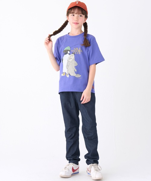 KRIFF MAYER Kid's Collection(クリフメイヤーキッズコレクション)の「ハイメッシュデニムパンツ(テーパードタイプ)(デニムパンツ・キッズ・ライトブルー/ダークブルー・120/130/140/150/160/170)」の11枚目の写真