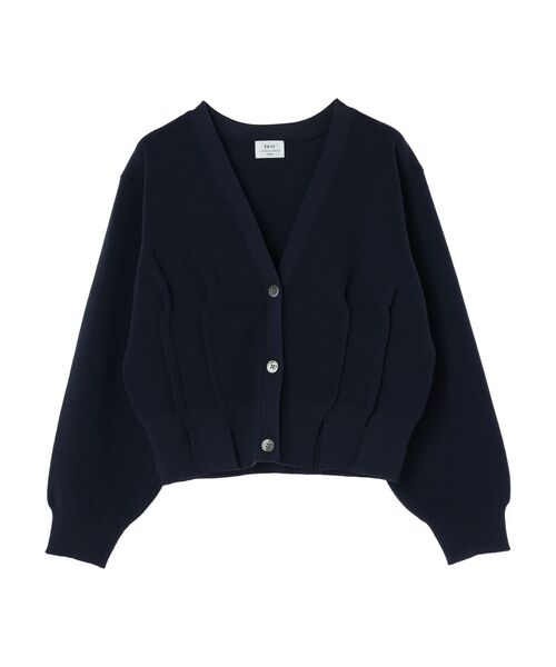 Editt by YECCA VECCA(エディットバイイェッカヴェッカ)の「タックスリットVネックカーディガン(カーディガン/ボレロ・レディース・ライトベージュ/イエロー/ネイビー・FREE)」の20枚目の写真