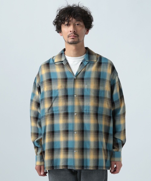 BAYFLOW(ベイフロー)の「オンブレアソートチェックシャツ(シャツ/ブラウス・メンズ・ブラック/ブルー・MEDIUM/LARGE)」の5枚目の写真