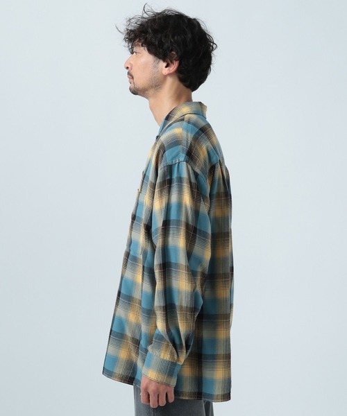 BAYFLOW(ベイフロー)の「オンブレアソートチェックシャツ(シャツ/ブラウス・メンズ・ブラック/ブルー・MEDIUM/LARGE)」の6枚目の写真