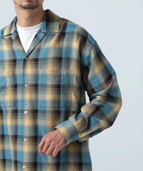 BAYFLOW(ベイフロー)の「オンブレアソートチェックシャツ(シャツ/ブラウス・メンズ・ブラック/ブルー・MEDIUM/LARGE)」の9枚目の写真