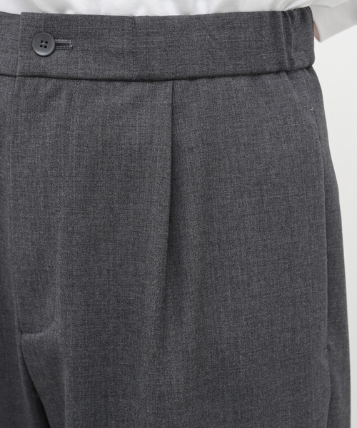 ATON（エイトン）の「【ATON / エイトン】WOOL TROPICAL TAPERED EASY PANTS（スラックス・メンズ・チャコールグレー/ブラック・2/4/6）」の12枚目の写真