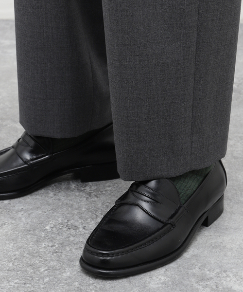 ATON（エイトン）の「【ATON / エイトン】WOOL TROPICAL TAPERED EASY PANTS（スラックス・メンズ・チャコールグレー/ブラック・2/4/6）」の13枚目の写真