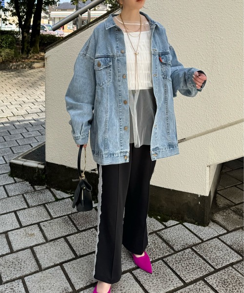 y/m by misato（イムバイミサト）の「チュールビスチェレイヤードトップス（Tシャツ/カットソー・レディース・アイボリー/ブラック・FREE）」の13枚目の写真