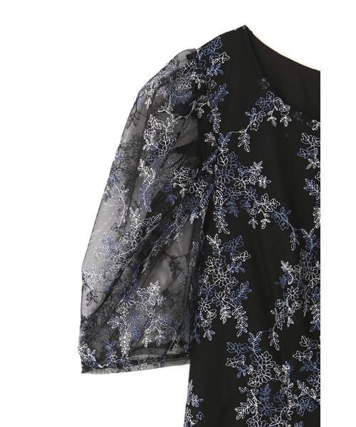 JILL STUART(ジルスチュアート)の「◆チュール刺繍フレアドレス(ワンピース・レディース・ベージュ/ブラック・0/2/4)」の11枚目の写真