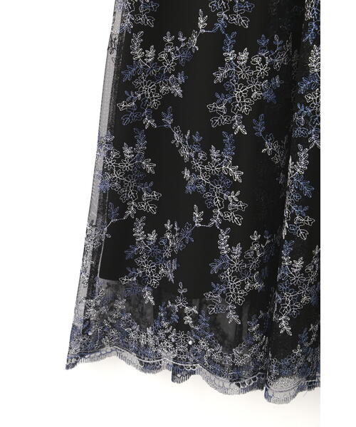 JILL STUART(ジルスチュアート)の「◆チュール刺繍フレアドレス(ワンピース・レディース・ベージュ/ブラック・0/2/4)」の12枚目の写真