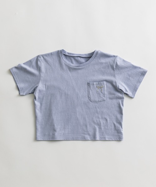 OLIVE des OLIVE(オリーブデオリーブ)の「リボン刺繍ティーシャツ 1041060570(Tシャツ/カットソー・レディース・レッド/ピンク/ブラック/サックスブルー/オフホワイト・FREE)」の21枚目の写真
