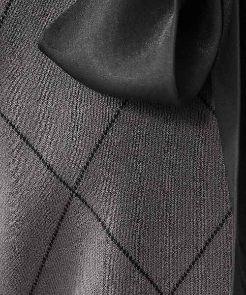 index（インデックス）の「◆チェックボウタイバイカラーニット【洗濯機洗い可】（ニット/セーター・レディース・ライトイエロー系2/チャコールグレー/ホワイト系4・42/40/38/36）」の16枚目の写真