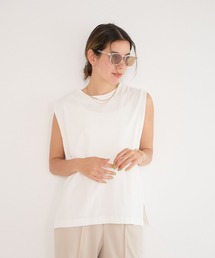 BAYFLOW | ノースリーブシルケットT(Tシャツ/カットソー)