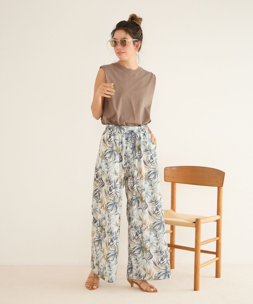 BAYFLOW（ベイフロー）の「ノースリーブシルケットT（Tシャツ/カットソー・レディース・モカ/ミント/オフホワイト/ブラック・SMALL/MEDIUM）」の7枚目の写真