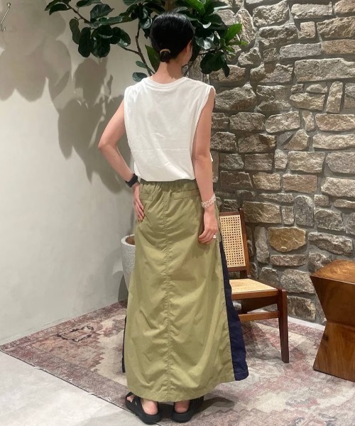 BAYFLOW（ベイフロー）の「ノースリーブシルケットT（Tシャツ/カットソー・レディース・モカ/ミント/オフホワイト/ブラック・SMALL/MEDIUM）」の11枚目の写真