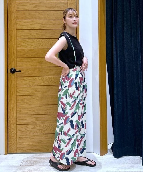 BAYFLOW（ベイフロー）の「ノースリーブシルケットT（Tシャツ/カットソー・レディース・モカ/ミント/オフホワイト/ブラック・SMALL/MEDIUM）」の13枚目の写真