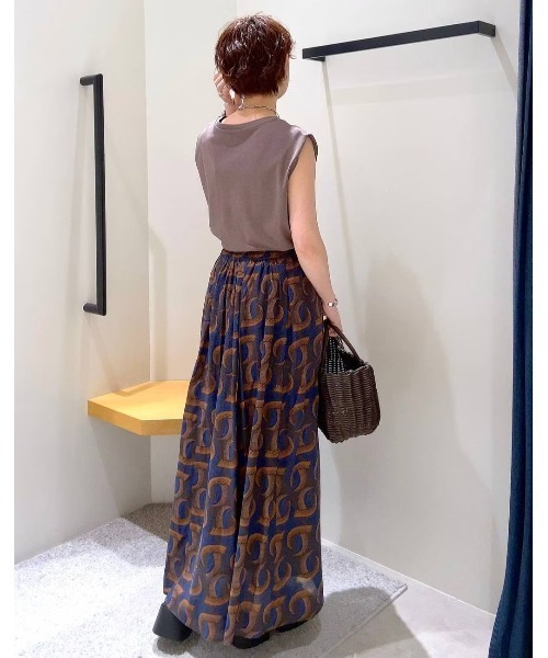 BAYFLOW（ベイフロー）の「ノースリーブシルケットT（Tシャツ/カットソー・レディース・モカ/ミント/オフホワイト/ブラック・SMALL/MEDIUM）」の17枚目の写真