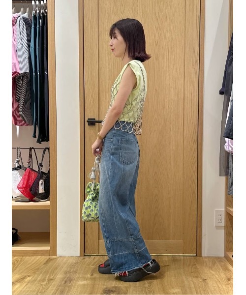 BAYFLOW（ベイフロー）の「ノースリーブシルケットT（Tシャツ/カットソー・レディース・モカ/ミント/オフホワイト/ブラック・SMALL/MEDIUM）」の19枚目の写真