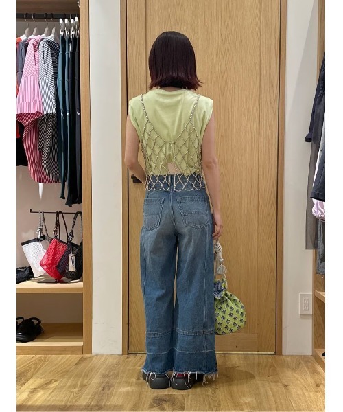 BAYFLOW（ベイフロー）の「ノースリーブシルケットT（Tシャツ/カットソー・レディース・モカ/ミント/オフホワイト/ブラック・SMALL/MEDIUM）」の20枚目の写真