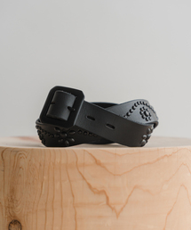 新品 HTC EDIFICE 別注 オールブラック スタッズ ロング ベルト32 HTC(エイチティーシー) All Black Studs Belt Narrow