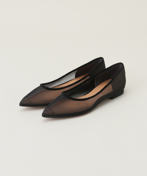 La TOTALITE(ラトータリテ)の「LaTotalite チュールフラット(パンプス・レディース・ブラック・22.5cm/23.5cm/24.5cm)」の1枚目の写真