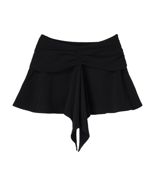 DURAS(デュラス)の「Flare mini skirt(スカート・レディース・ブラック/カーキ・S/M)」の3枚目の写真