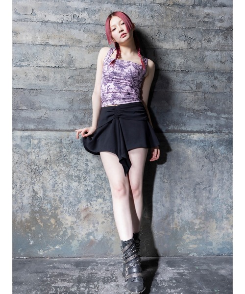 DURAS(デュラス)の「Flare mini skirt(スカート・レディース・ブラック/カーキ・S/M)」の7枚目の写真