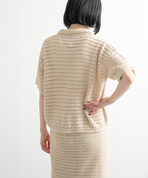 URBAN RESEARCH DOORS(アーバンリサーチドアーズ)の「『別注』KHWOPA×DOORS かぎ針カーディガン(カーディガン/ボレロ・レディース・アイボリー・FREE)」の11枚目の写真