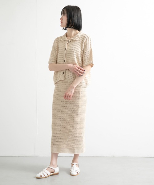 URBAN RESEARCH DOORS(アーバンリサーチドアーズ)の「『別注』KHWOPA×DOORS かぎ針カーディガン(カーディガン/ボレロ・レディース・アイボリー・FREE)」の10枚目の写真