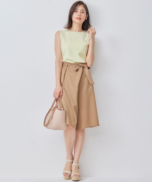 組曲(クミキョク)の「【WEB限定】オシャクロスキュロットパンツ(その他パンツ・レディース・ブラック系/ベージュ系・S2)」の12枚目の写真