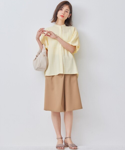 組曲(クミキョク)の「【WEB限定】オシャクロスキュロットパンツ(その他パンツ・レディース・ブラック系/ベージュ系・S2)」の14枚目の写真