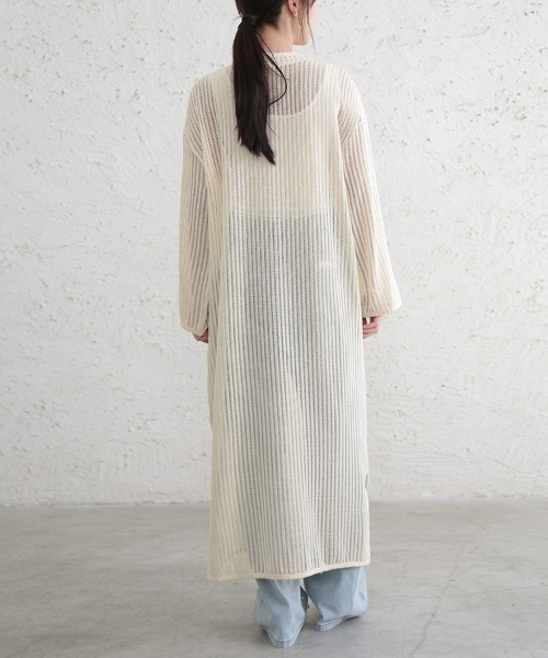Doux Belle(ドゥーベル)の「シースルースリット入りマキシワンピース(ワンピース・レディース・アイボリー/ブラック・MEDIUM)」の19枚目の写真
