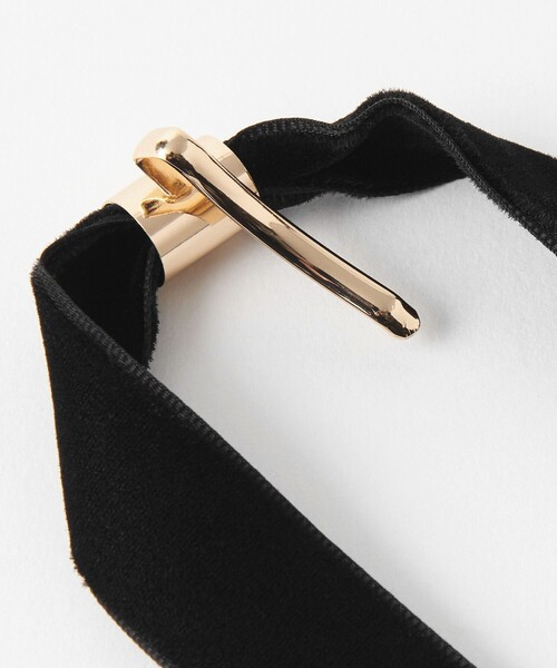 BEAUTY&YOUTH UNITED ARROWS（ビューティーアンドユースユナイテッドアローズ）の「【WEB限定】ベルベット リボン ピン（バレッタ/ヘアクリップ・レディース・ブラック/ネイビー・FREE）」の7枚目の写真
