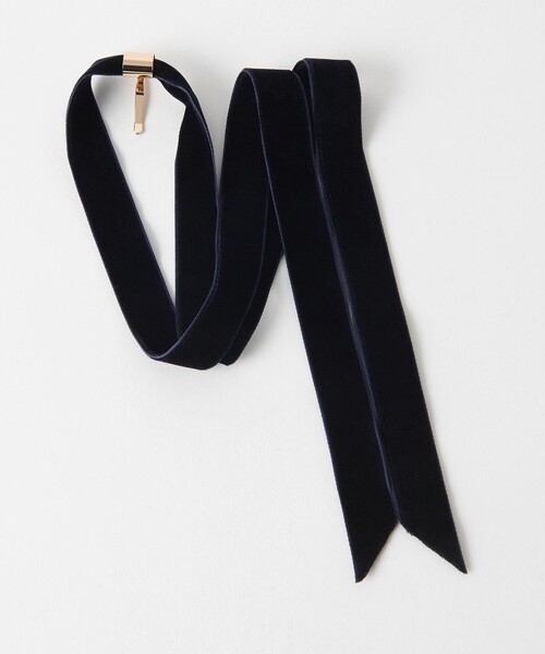 BEAUTY&YOUTH UNITED ARROWS（ビューティーアンドユースユナイテッドアローズ）の「【WEB限定】ベルベット リボン ピン（バレッタ/ヘアクリップ・レディース・ブラック/ネイビー・FREE）」の10枚目の写真