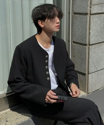 ASCLO 3 TAP CR Crop Tweed Jacket