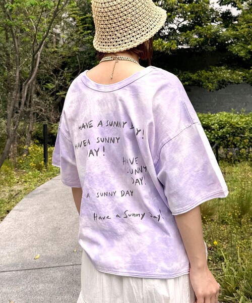 FREAK'S STORE(フリークスストア)の「JONAS CLAESSON/ジョナス クレアッソン JONAS 2WAYタイダイ ショートスリーブTシャツ/ジョナス 2ウェイ タイダイ ショートスリーブTシャツ(Tシャツ/カットソー・レディース・パープル/イエロー/ブラック・フリ-)」の3枚目の写真