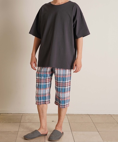 KID BLUE(キッドブルー)の「キッドブルー -20/天竺 -【メンズ】5分袖トップス -MOWN342 -kidblue(Tシャツ/カットソー・メンズ・チャコール・M)」の2枚目の写真