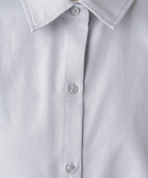 FREE'S MART（フリーズマート）の「◆クロップド半袖シャツ（シャツ/ブラウス・レディース・ブルー/グレー/ホワイト・FREE）」の14枚目の写真