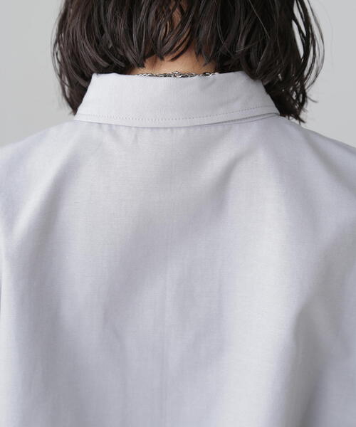 FREE'S MART（フリーズマート）の「◆クロップド半袖シャツ（シャツ/ブラウス・レディース・ブルー/グレー/ホワイト・FREE）」の16枚目の写真