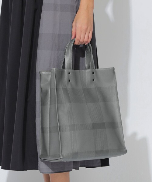 【セール】クレストブリッジチェック合皮プリントトート（トートバッグ）｜CB CRESTBRIDGE（シービークレストブリッジ）