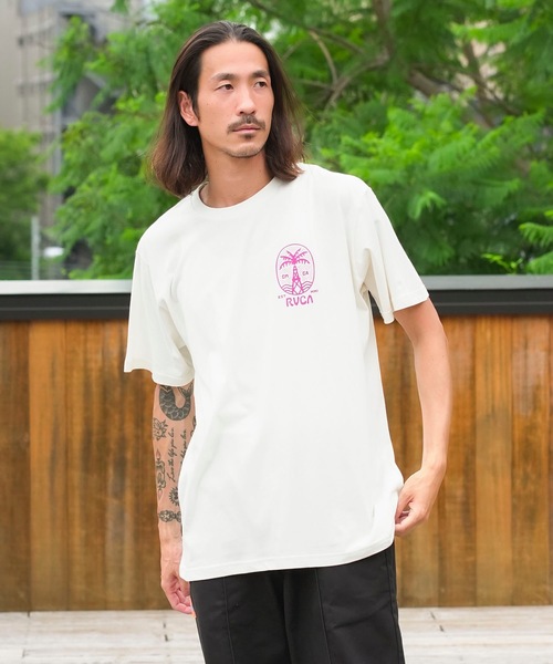セール】RVCA メンズ CLIF SHORE Tシャツ 【2024年夏モデル