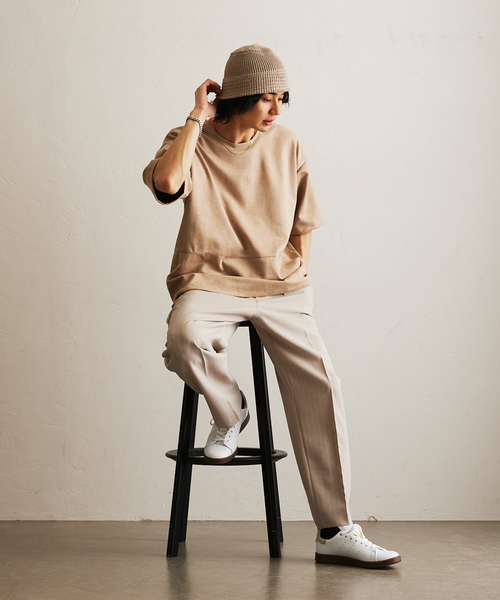 417 EDIFICE（フォーワンセブンエディフィス）の「トロピカル 2タックイージーパンツ（スラックス・メンズ・チャコールグレー/ブラック/ブラウン/ベージュ・SMALL/MEDIUM/LARGE）」の14枚目の写真