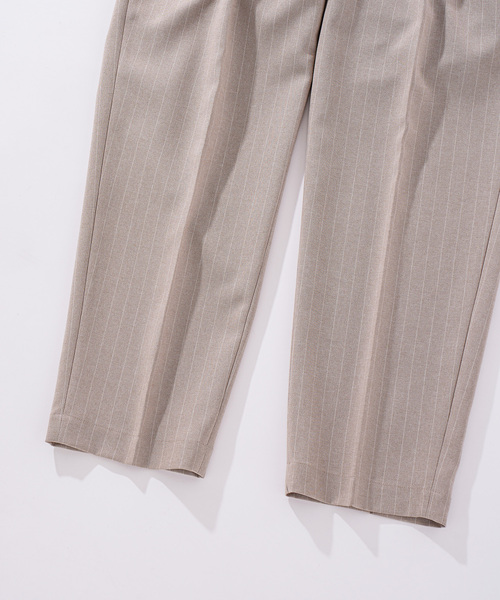 417 EDIFICE（フォーワンセブンエディフィス）の「トロピカル 2タックイージーパンツ（スラックス・メンズ・チャコールグレー/ブラック/ブラウン/ベージュ・SMALL/MEDIUM/LARGE）」の19枚目の写真