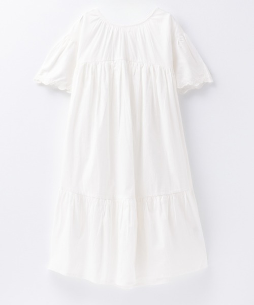 NAVY(ネイビー)の「NAVY 綿100% ギャザーワンピース(ワンピース・キッズ・チャコールグレー/アイボリー/ピンク・120/130/140/150/160)」の14枚目の写真