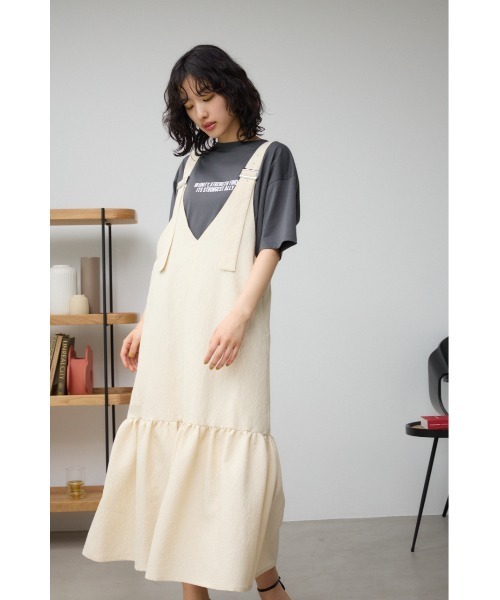 AZUL by moussy(アズールバイマウジー)の「ジャガードジャンパードレス(ワンピース・レディース・アイボリー/ブラック/グレー・SMALL/MEDIUM)」の6枚目の写真