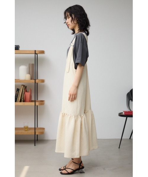AZUL by moussy(アズールバイマウジー)の「ジャガードジャンパードレス(ワンピース・レディース・アイボリー/ブラック/グレー・SMALL/MEDIUM)」の9枚目の写真