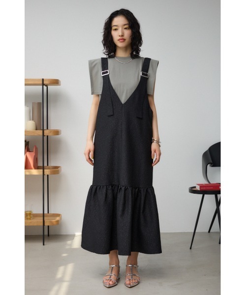 AZUL by moussy(アズールバイマウジー)の「ジャガードジャンパードレス(ワンピース・レディース・アイボリー/ブラック/グレー・SMALL/MEDIUM)」の21枚目の写真