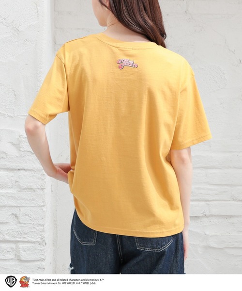 Honeys(ハニーズ)の「トムとジェリー/Tシャツ(Tシャツ/カットソー・レディース・ネイビー/ホワイト/マスタード/スミクロ・LL/S/M/L)」の6枚目の写真